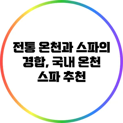 전통 온천과 스파의 경합, 국내 온천 스파 추천