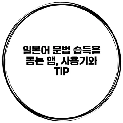 일본어 문법 습득을 돕는 앱, 사용기와 TIP